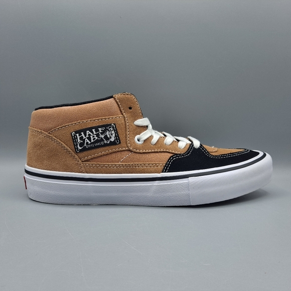 New Vans Half Cab Pro Camel Beige and Black Skateboarding Shoes Men's 7.5 - Picture 3 of 9